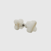 White Onyx Clover Shower Screen Knob - Zephra - SHOWER SCREEN KNOBSST-SCCL-WO