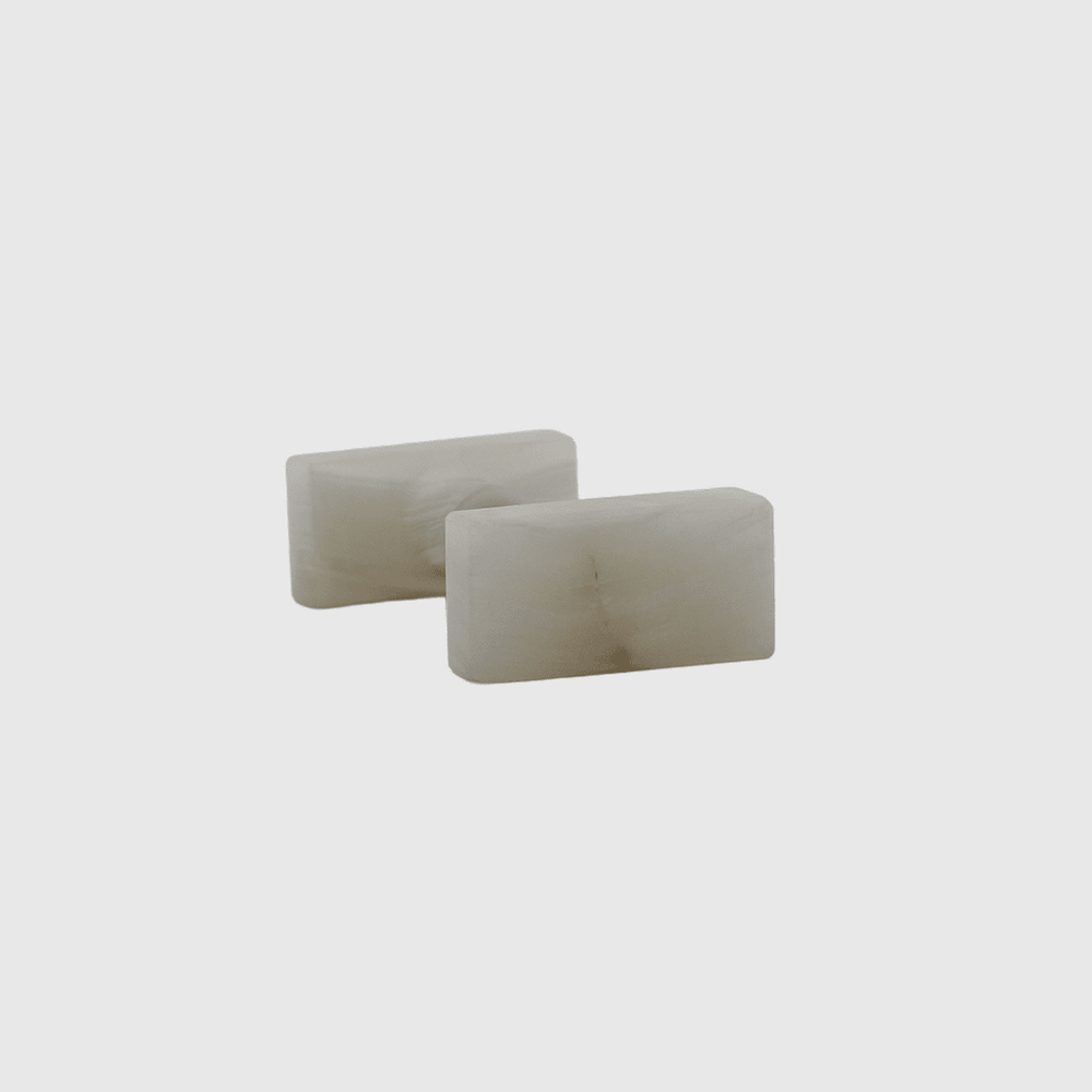 White Onyx Rectanglular Shower Screen Knob - Zephra - SHOWER SCREEN KNOBSST-SCRECT-WO