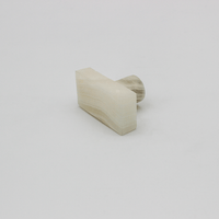 White onyx Rectangular Cabinet Knob - Zephra - Cabinet HandleST-RCK-WO
