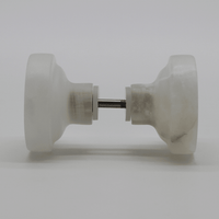 White Onyx Round Shower Screen Knob - Zephra - SHOWER SCREEN KNOBSST-SCRND-WO
