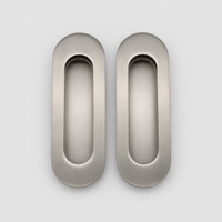 Brushed Nickel Passage Cavity Slider